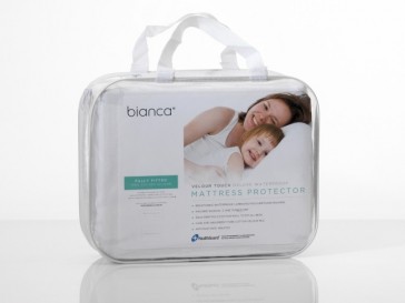 Bianca Velour Touch Deluxe Waterproof King Single Mattress Protector