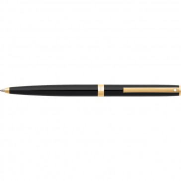 Sagaris Gloss Black/Gold Tone Trim Ballpoint Pen