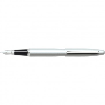 VFM Strobe Silver/Nickel Plated Fountain Pen [Medium Nib](Gift Box)