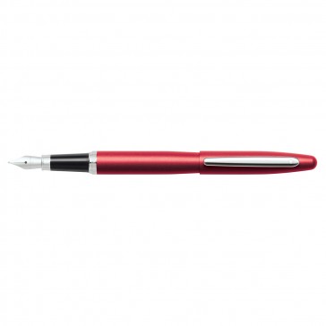 VFM Excessive Red/Chrome Fountain Pen [Medium Nib]