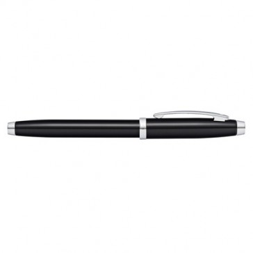 Sheaffer 100 Black Lacquer/Chrome Plate Fountain Pen [Medium Nib](Gift Box)