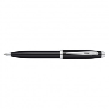 Sheaffer 100 Black Lacquer/Chrome Plate Ballpoint Pen (Self-Serve Packaging)