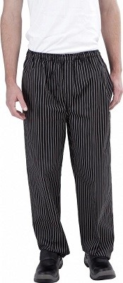 Black & White Pin Stripe Chef Pants