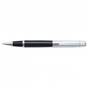 Sheaffer 300 Glossy Black/Bright Chrome Cap Rollerball Pen