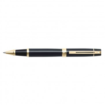 Sheaffer 300 Glossy Black/Gold Tone Trim Rollerball Pen