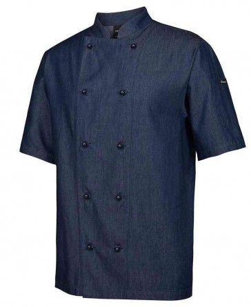 Denim Chef Coat Short sleeve by Global Chef