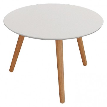 6ixty Art Round Table, White