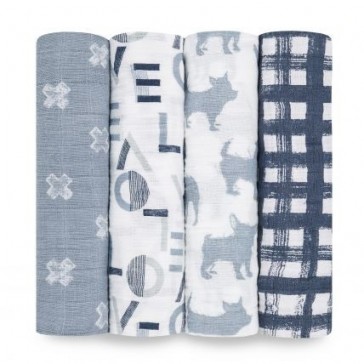 Waverly Classic 4-Pack Muslin Swaddle 
