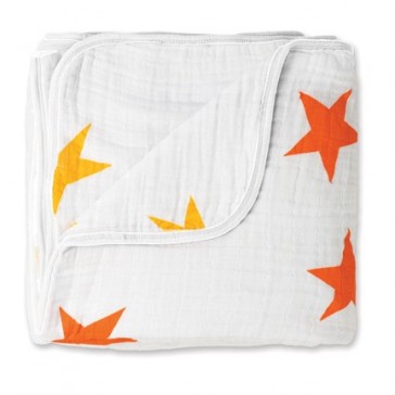 Aden and Anais Super Star Orange/Yellow Classic Dream Blankets 