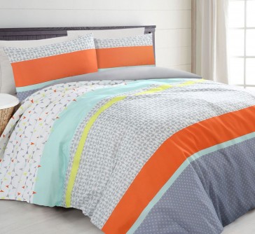 The Big Sleep Geo Tile Double Quilt Cover Set 