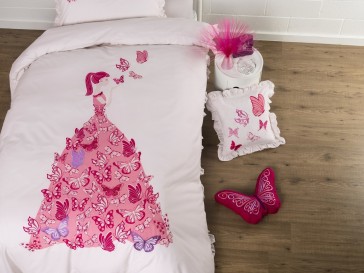 Whimsy Butterfly Dress Double bed Quilt Cover Set
