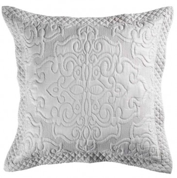 Laurent Silver European Pillowcase By Bianca