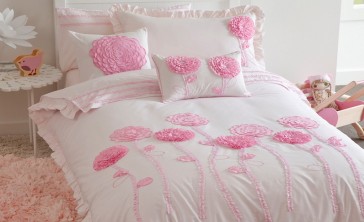 Whimsy Floret Pink Quilt Cover Set