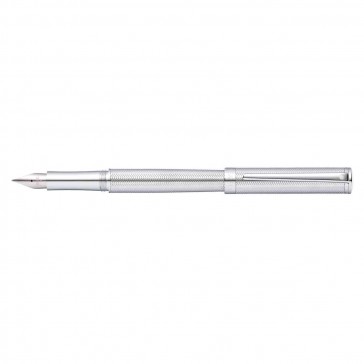 Sheaffer Intensity Engraved Chrome Fountain Pen [Medium Nib]