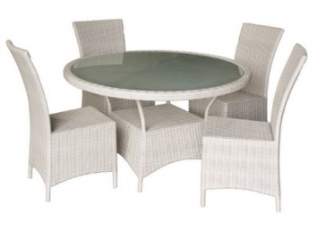 Kenway Wicker 5-Piece Outdoor Dining Setting