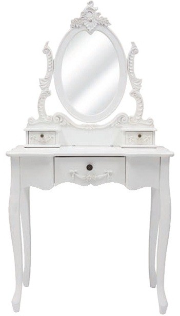 Living Good Large Dressing Table With Mirror