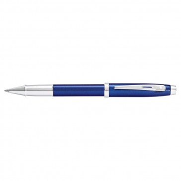 Sheaffer 100 Blue Lacquer/Chrome Plate Rollerball Pen (Gift Box)