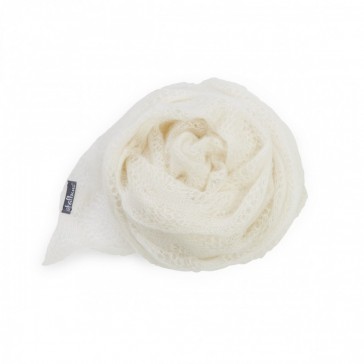 Natural Kid Mohair Wrap by St Albans