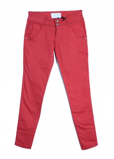 Nickelson Stretchable Slim-Fit Pink Chinos