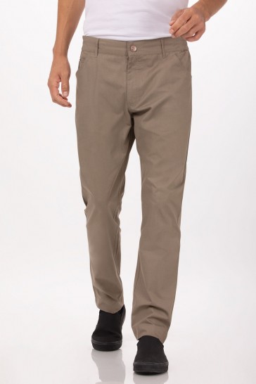 Professional Taupe Mens Lite' Chef Pants by Chef Works