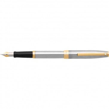 Sheaffer Sagaris Brushed Chrome/Chrome Plated Fountain Pen [Medium Nib]