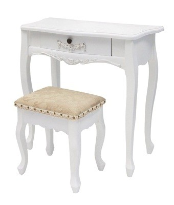 Living Good Small Dressing Table with Stool