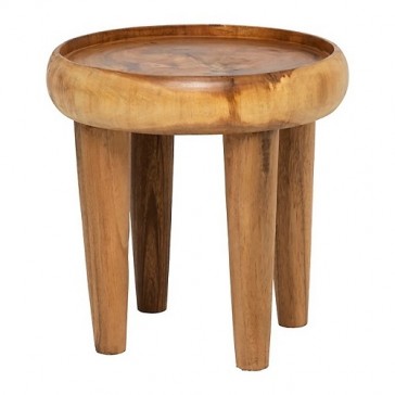 Tallow Small Wood Side Table by Alexander Santorini