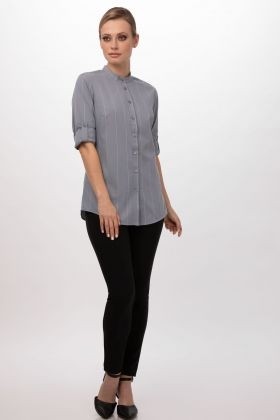 Voce Women Grey Shirt by Chef Works