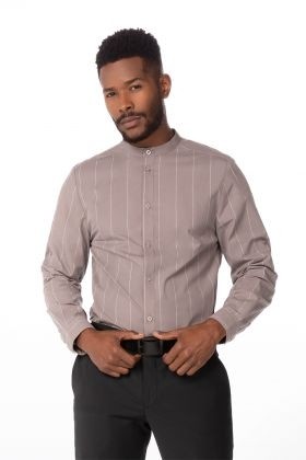 Voce Men Taupe Shirt by Chef Works