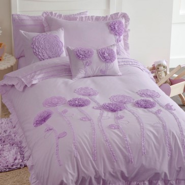 Whimsy Floret Lilac Quilt Cover Set