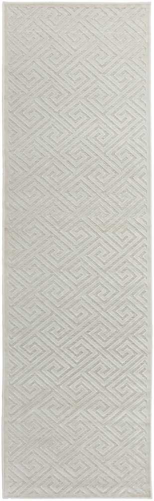 York Alice Natural White Runner by Rug Culture