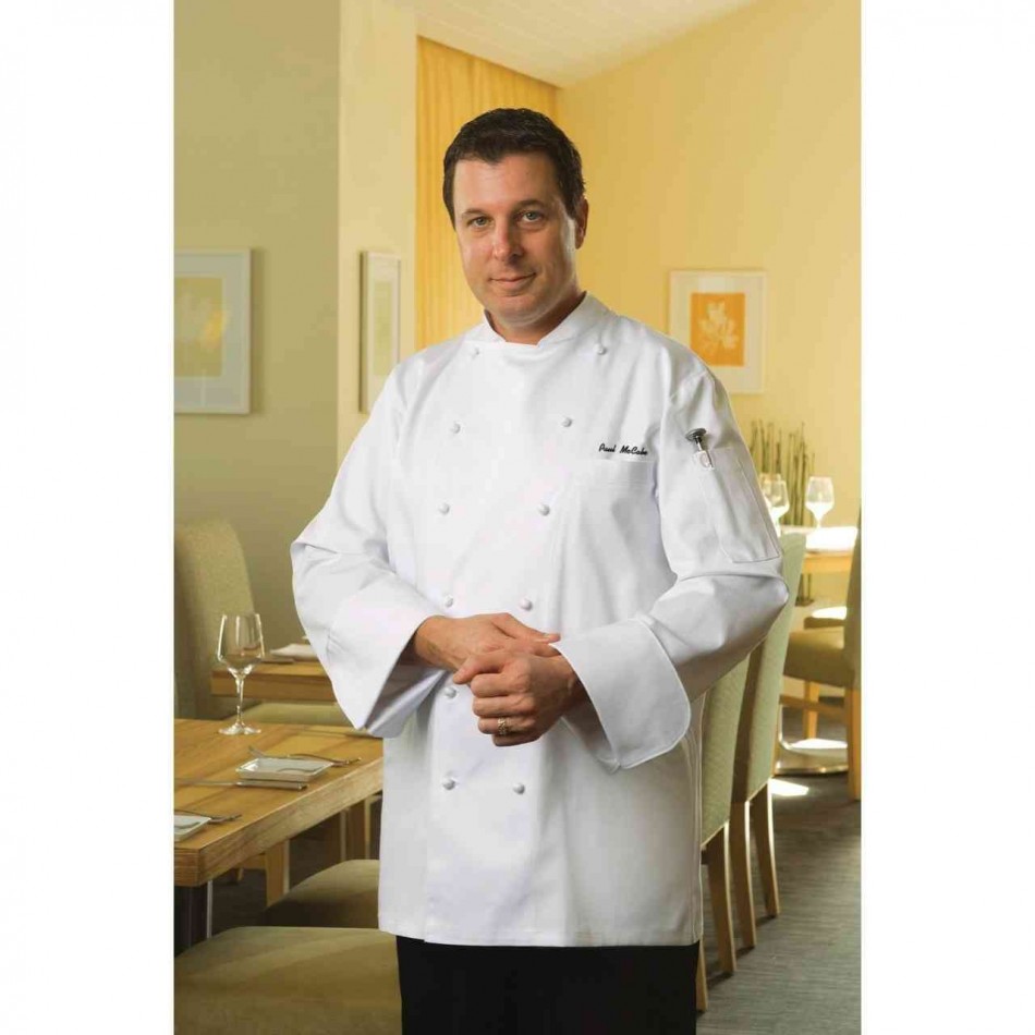 Henri White Executive Chef Jacket by Chef Works