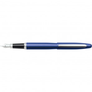 VFM Neon Blue/Nickel Plated Fountain Pen [Medium Nib]
