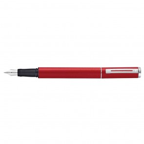 Sheaffer Award Matte Red/Chrome Trim Fountain Pen [Medium Stainless Steel Nib]