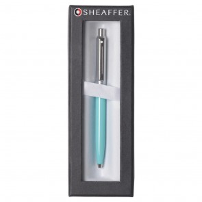 Sentinel Turquoise/Chrome Ballpoint Pen (Self-Serve Packaging)