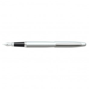VFM Strobe Silver/Chrome Fountain Pen [Medium Nib]