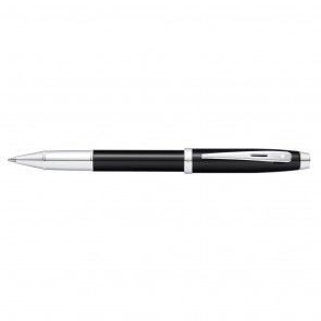 Sheaffer 100 Black Lacquer/Chrome Plate Rollerball Pen (Self-Serve Packaging)