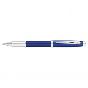 Sheaffer 100 Blue Lacquer/Chrome Plate Rollerball Pen (Self-Serve Packaging)