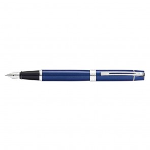 Sheaffer 300 Blue Lacquer/Chrome Plate Fountain Pen [Medium Nib]
