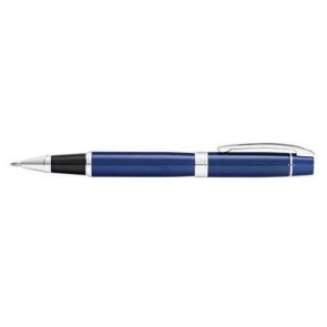 Sheaffer 300 Blue Lacquer/Chrome Plate Rollerball Pen