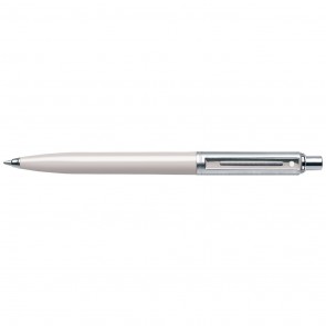 Sentinel® Brushed Chrome Cap White Barrel Ballpoint Pen