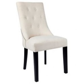 Cafe Lighting London Dining Chair - Natural Linen