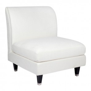 Tailor Ivory Linen Occasional Chair by Cafe Lighting