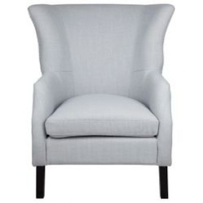 Cafe Lighting Kristian Wing Back Arm Chair - Dove Grey Linen
