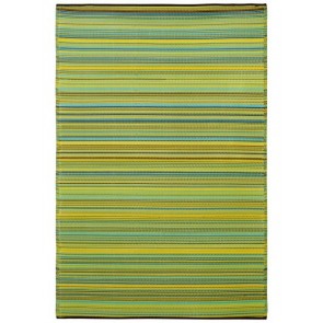 Fab Rugs Cancun Lemon Toned Melange Recycled Plastic Outdoor Rug