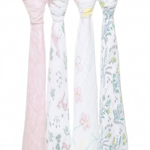 Forest Fantasy Classic Swaddle 4 Pack Aden and Anais
