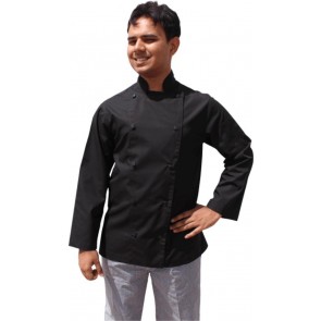 EPIC Light Weight Black Chef Jacket Long Sleeve by Global Chef