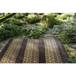 Fab Rugs Seattle Chestnut and Walnut Brown African Recycled Plastic Outdoor Rug