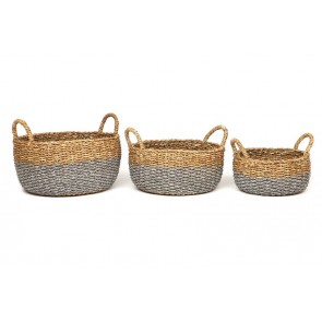 Dohar (set of 3) Handmade Basket by Fab Habitat
