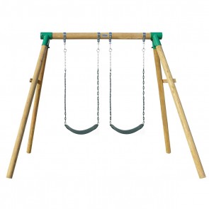 lifespan Amber 3 Double Belt Timber Swing Set